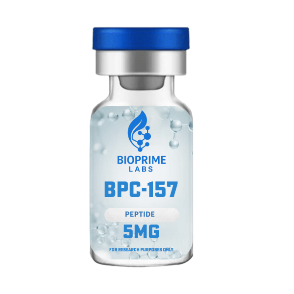 Buy BPC-157 Research Peptide 5mg Lyophilized Vial — HPLC Verified ≥99% Purity | Bio Prime Labs